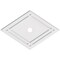 Ekena Millwork Diamond Architectural PVC Ceiling Medallion, 38"W x 25 3/8"H x 3"ID x 13 1/4"C x 1"P, One-Piece CMP38X25DD-03000 - alternate 1